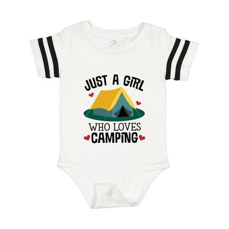 

Inktastic Just a Girl Who Loves Camping Gift Baby Girl Bodysuit