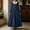 Blue, variant on HCBY Women's Vintage Renaissance Maxi Dress with White Pointed Collar and Ruffled Cuffs, Long Sleeve High Waist Pleated A-Line Gown for Halloween Fall Party and Festival