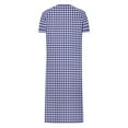 thumbnail image 5 of Censtreet Women Zipper Robe Short Sleeves Loungewear Dress Full Length Sleepwear Pockets Housecoat Nightgown Long Bathrobe S-XXL, 5 of 7