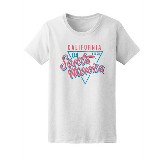 California Santa Monica Beach 84 T-Shirt Women -Image by Shutterstock, Female Large