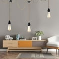 thumbnail image 3 of 3-Light Hanging Light with Plug in Cord,Plug in Pendant Light 22ft Hemp Rope Pendant Lighting Vintage 3-Light Hanging Lamp Fixtures for Kitchen Island Living Room Bedroom, 3 of 5