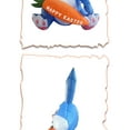 thumbnail image 6 of 4FT Easter Inflatables Outdoor Decoration Inflatable Blue Bunny with Carrot, Built in LED Lights Blow Up Yard Decoration for Lawn Garden Holiday Party, 6 of 9