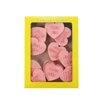 Cookie Cutter Set Lixsun 10Pcs - Valentine's Day Love Fondant Molds for Cake Decorating and Baking