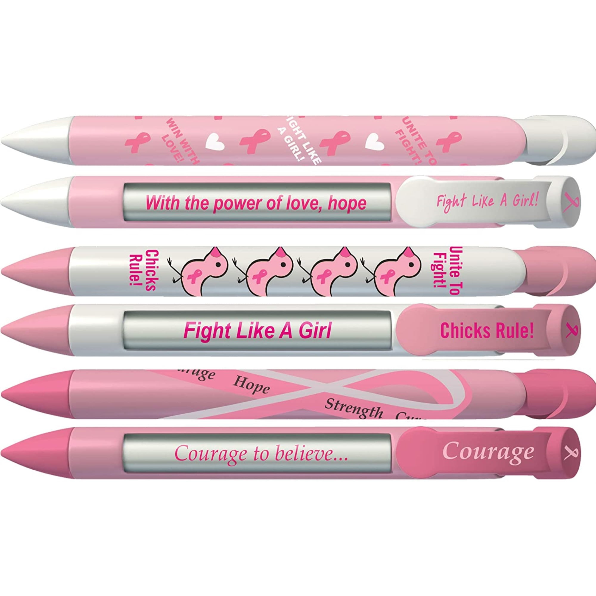 5 TOTAL wholesale Breast Cancer Awareness Pink Ribbon Notebook & Pen Set 