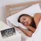 thumbnail image 5 of Despertador digital, reloj LED grande con espejo y dos puertos de carga USB | Función de repetición fácil Zhivalor  BST3023646-1, 5 of 6