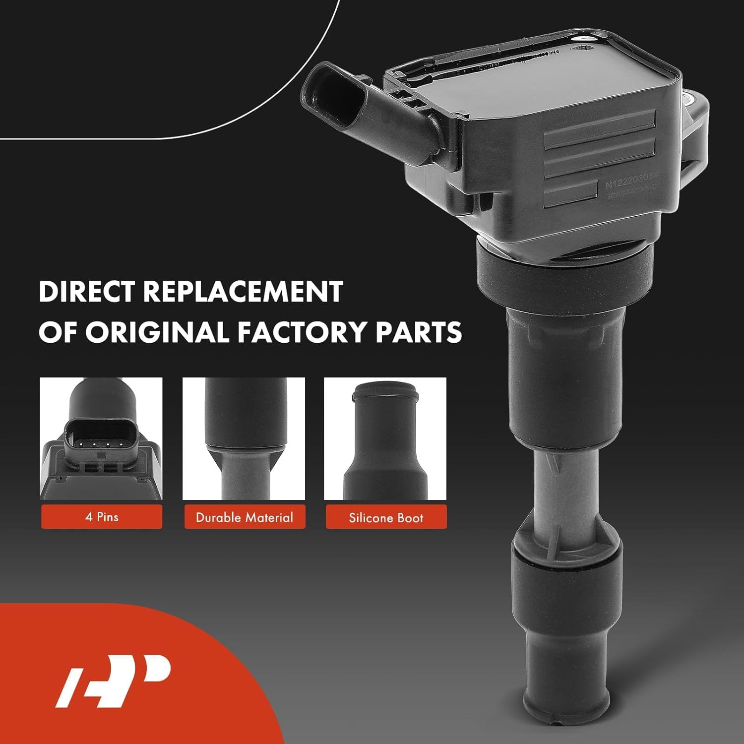 A-Premium Set of 6 Ignition Coil Pack and Iridium Spark Plugs Compatible with Kia Sedona 2018-2020, Telluride 2020, Cadenza 2016-2020, Sorento 2018-2020 & Hyundai Palisade 2020 & Genesis G80 2017-2020