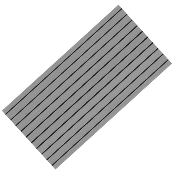 Revêtement de Sol Bateau, Revêtement de Sol Marin Antidérapant Feuille de Plancher de Plate-Forme de Tapis pour RV pour Bateau Gris + Noir