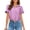 Light Pink, variant on Lixiuxyad Womens Dressy Tee Shirts Women's Short Sleeved Lapel Button Down Short Shirt And Pocket Beach Top