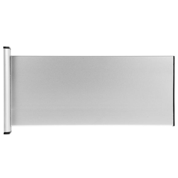 icolorfuled Personalized Aluminum Alloy Door Name Plate for Office Display Silver Double Sided 4.72x1.97 Inches