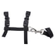 thumbnail image 3 of Arnés para gatos, collar ajustable de nailon con correa, arnés de seguridad con sistema de liberación rápida para gatos pequeños, perros y mascotas para paseos al aire libre, color negro., 3 of 8