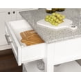 thumbnail image 3 of Cliff White Kitchen Cart, 3 of 9