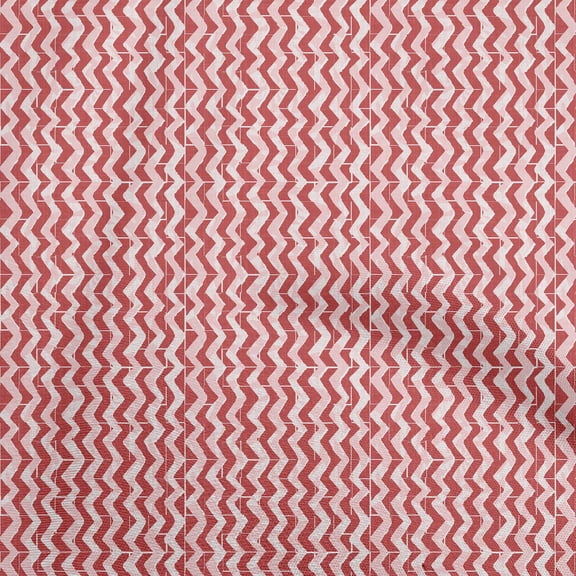 oneOone Cotton Flex Red Fabric Chevron Diy Clothing Quilting Fabric Print Fabric By Yard 40 Inch Wide