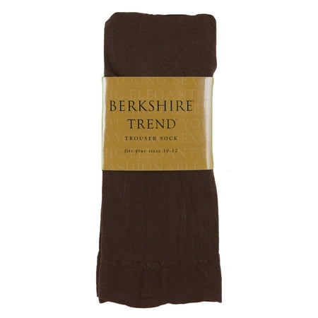 

Berkshire womens Trend Opaque - Sandalfoot 6424 Trouser Sock Chocolate Kisses Queen Plus