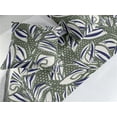 thumbnail image 2 of Tropical Bed Runner Set, Simplistic Leaves Flowers on Dotted Pattern Back Ornament Art, Decorative Bedding Scarf & 2 Pillow Shams for Hotels Homes, Queen, Dark Lavender and Sage Green, by Ambesonne, 2 of 3
