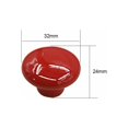 thumbnail image 2 of Red Ceramic Drawer Pulls and Knobs Furniture Handle Door Knob for Kids Room Pack of 10 (Comes with Screws), 2 of 5
