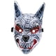 thumbnail image 4 of Tocado decorativo de Halloween de lobo para representaciones teatrales de carnaval y disfraces. Gris, 4 of 9