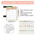 thumbnail image 6 of 2026 Magnetic Calendar - Jan. 2026-December. 2026 Calendar - Ultra-Writable Coating Resists Ghosting & Stains, Perfect for Meal Planning & To-Do Lists/11.5" × 14.5", 6 of 18