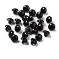 thumbnail image 2 of 100 pc Opaque Acrylic Shank Buttons 1-Hole Dyed Dome Black 11x4mm Hole: 2mm, 2 of 4