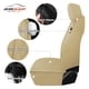thumbnail image 3 of Funda de asiento de coche CAROMOP de piel sintética con 2 unidades delanteras, color beige, 3 of 8