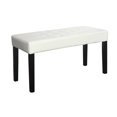 thumbnail image 1 of CorLiving Fresno 12 Panel Tufted Leatherette Bench, 1 of 3