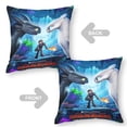 thumbnail image 2 of Cómo Entrenar a Tu Dragón Fundas de almohada de terciopelo con tema, regalos de funda de almohada, decoración para el hogar, cojín de lanzar, regalo de cumpleaños para fans y parejas. 45cm x 45cm., 2 of 6