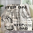 thumbnail image 2 of Manta suave con estampado de letras y zapatos, manta suave e informal agradable para la piel, regalo para papá, manta para las cuatro estaciones, manta transpirable y cómoda, regalo de Navidad,, 2 of 8