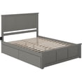 thumbnail image 1 of Bowery Hill  Madison Queen Platform Bed  & Storage Drawers in Grey, 1 of 5