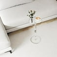thumbnail image 5 of Acrylic Drink Table, Clear Small Round End Table for Drinks Modern Side Table for Small Spaces Sturdy & Easy to Install Drink Side/End Table for Living Room, Bedroom, Bathroom, Outdoor, 5 of 9