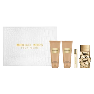 Michael Kors Wonderlust 4 Pc Gift Set, 3.4oz EDP Spray, Body