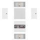 thumbnail image 4 of Appliques murales LED multifonctions innovantes en aluminium pour chambre à coucher, salon, couloir, 7 W, lumière blanche chaude, 4 of 4