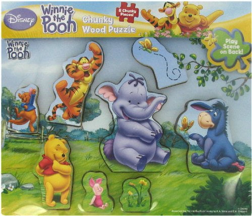 Disney Winnie the Pooh Chunky Wood Puzzle - Walmart.com