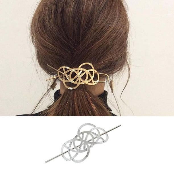 Horquillas para el pelo, joyería para el cabello, pasador para el cabello, regalo para mujer, horquilla ahuecada plegable
