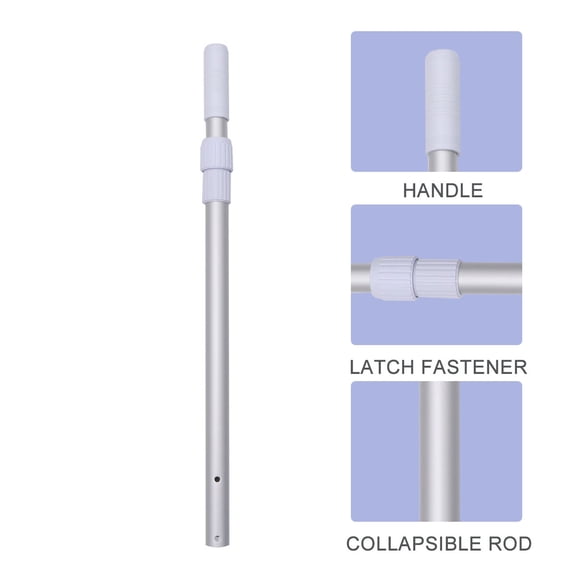 AURARMLET Aluminum Pool Sweep Pole for Swimming Pool Cleaning Accessories, , 25.2 x 1.2 x 1.2 inches, 1 Piece