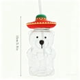 thumbnail image 4 of Elainilye Bear Straw Cup 20oz Glass with Straw for Cute Mugs Coffee Beer Drinks Home Office Use Dishwasher Safe Reusable Drinking Glassware, 4 of 8
