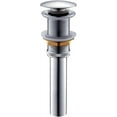 thumbnail image 1 of Enkeldelad basin mixer, Push Pop Up Click Clack Plug, But Overfill Made (White), 1 of 4