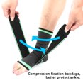 thumbnail image 4 of Sports Compression Knitting Breathable Bandage Ankle Guard 4 Sides Elastic Sprain Protection(Sports Ankle Guard ), 4 of 8