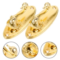 Worgeous  Wall Mount Curtain Tassel Tie Backs Holdbacks Metal Classy Golden