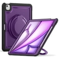 thumbnail image 2 of FJLBDE Case for iPad Air 13 Inch M3 2025/M2 2024 12.9 inch (3rd/4th Gen) with 360 Rotating Stand, Shoulder Strap, Heavy Duty Shockproof Cover, Purple, 2 of 7