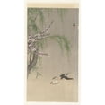 thumbnail image 2 of Ohara Koson 15x24 Black Ornate Framed Double Matted Museum Art Print Titled: Swallows in Flight (1900 - 1930), 2 of 5
