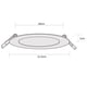 thumbnail image 3 of Luminario LED para empotrar en techo de 5 Pulgadas, 6 Watts, Luz Neutra, Modelo Flat Eco, 3 of 7