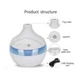thumbnail image 3 of SDJMa Aroma Essential Oil Diffuser, 300ml Ultrasonic Cool Mist Humidifier , Modern Style, Quiet, 7-color LED Light, Child & Pet Safe Humidifier for Home,Yoga,Office,Spa,Bedroom,Baby Room, 3 of 8