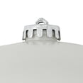 thumbnail image 2 of Matte Winter White Shatterproof Commercial Christmas Ball Ornament 10" (200mm), 2 of 2