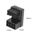thumbnail image 4 of Adaptador de corriente ATX de 8 pines hembra a 8 pines macho de 180 grados para GPU de escritorio (A), 4 of 6