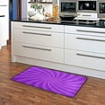 thumbnail image 5 of SKYSONIC Kitchen Rugs,Abstract Spiral Purple Non Slip Washable Cushioned Carpets Polyester AntiFatigue Comfort Porch Floor Mat Doormat Christmas Decoration 39×20 in, 5 of 7