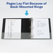 Avery Heavy Duty View Binder, 2, Black, Slant Ring, One-Touch, 530 Sheet Capacity, 1 Binder