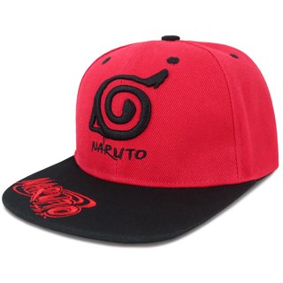 Naruto Kakashi Hatake Sharingan Snapback Hat - White Embroidered Billboard Logo Cap