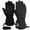 Black, variant on Cooplus Non-Slip Full-Finger Acrylic Fiber Gloves, White, M