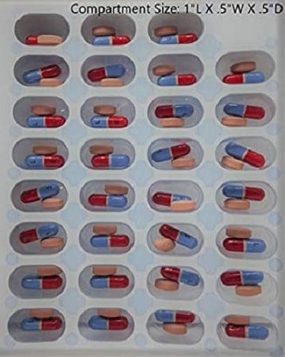 Healthaccessories 31 Day Cold Seal Blister Pack Pill Organizer (48 Pack)