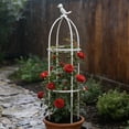 thumbnail image 4 of HaoXun 37in Climbing Vines Flower Trellises - Plastic Plants Climbing Bracket Outdoor Courtyard Balcony Flower Rack with Snap-on Plug-in Design, 4 of 7