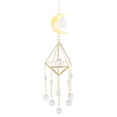 thumbnail image 1 of Crystal Wind Chime Catching Moon Metal Frame Ball Pointed Bead Flower (B), 1 of 8